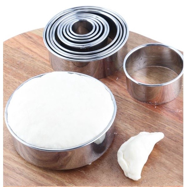 14pcs/Set Stainless Steel Round Cookie Mould Practical Biscuit Cutters Circle DIY Mousse Cake Dessert Pastry Deco(2314L) - Image 2