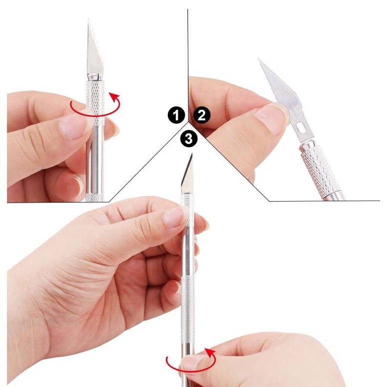 1pc Carving Knife Fondant Art Cake Tools Precision Cutting for Clay Sculpture Pottery Modeling Polymer Craft (2319L) - Image 2