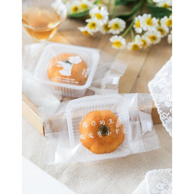 100pcs Mooncake Bags New Year Mid-autumn Festival Party Baked Handmade Egg Yolk Pastry Packaging Machine 月饼包装袋(2337L) - Image 6