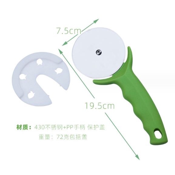 Stainless Steel Pizza Cutter Professional Pizza Cutter Wheel With Anti-Slip Handle For Pizza Waffles Baking Acces(2475L) - Image 5