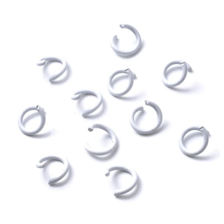 20pcs 8mm open Jump Rings Split Rings Connectors for DIY Jewelry Findings Making bracelet necklace earring (2502L) - Image 6