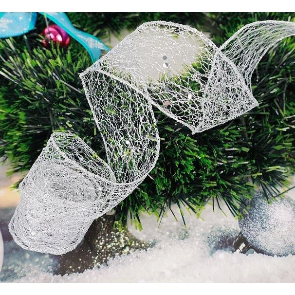2yard 3.8/5/6.3cm Hollow Out Shiny Ribbon Christmas Gift Packaging Foldable Line Edge Craft Christmas Tree Decon (2653L) - Image 10