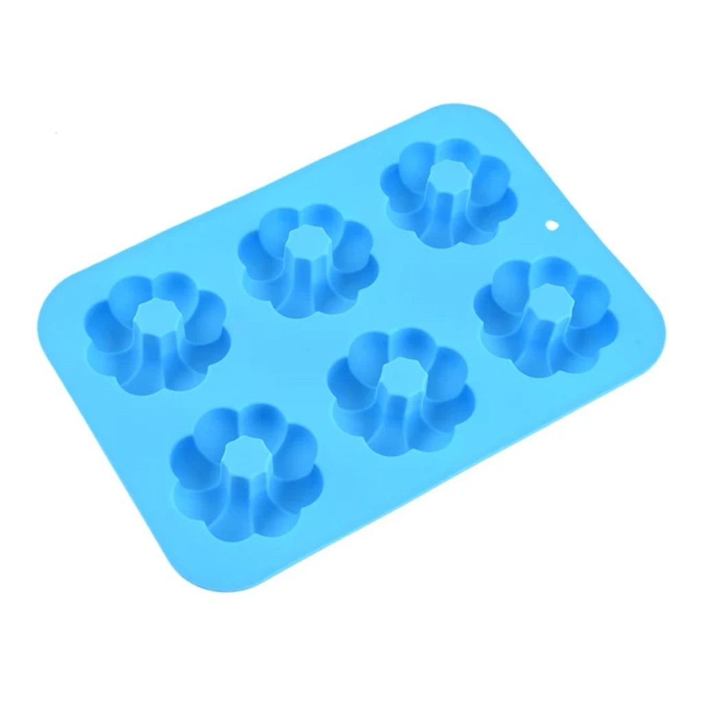6 Holes Donut Silicone Mold Baking Pan For Pastry Cake Form For Cupcake Muffin Mold Pumpkin shape Donuts 甜甜圈模具(2775L) - Image 8