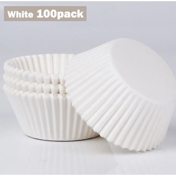 100Pcs/Lot Pure White Cupcake Liners Food Grade Paper Cup Cake Baking Cup Muffin Kitchen Cupcake Cases Cake Molds(2546L) - Image 3