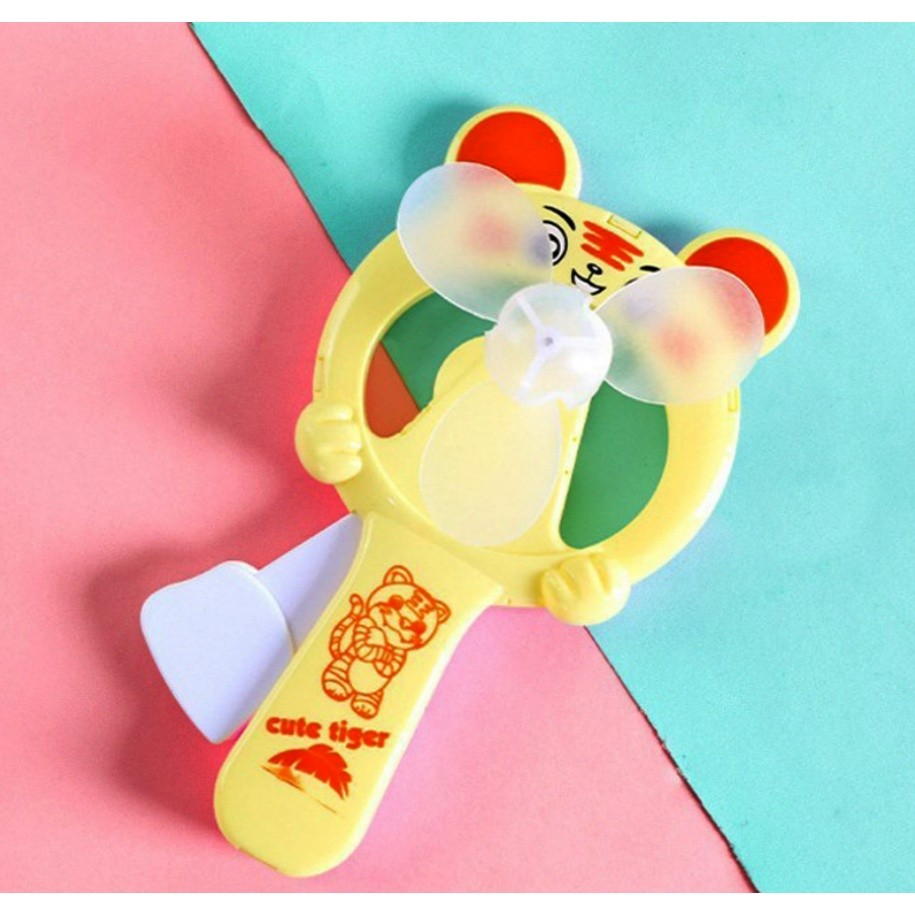 1pc Mini Portable Fan Child Portable Hand Pressure Fan Cute Creative Cartoon Small Fan with Protective Cover手压小风扇(2389L) - Image 10