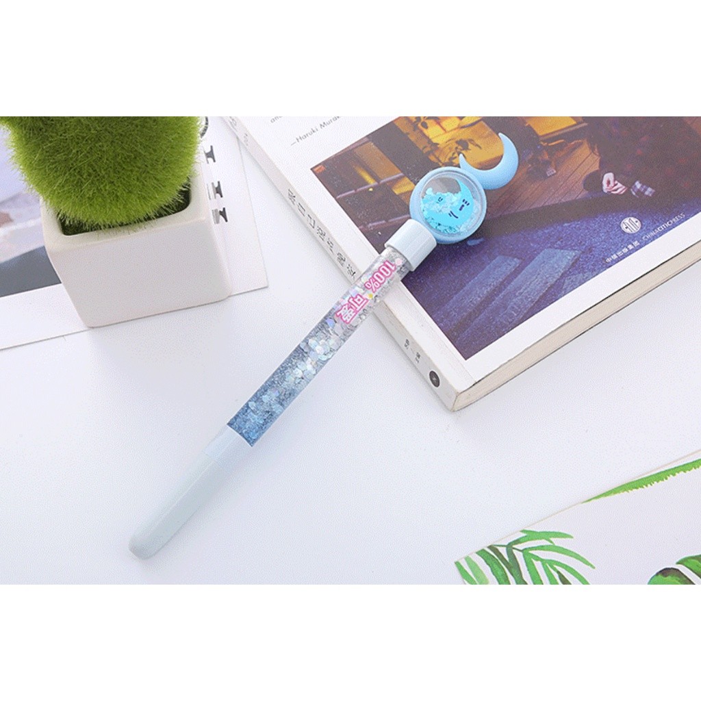 Kawaii Liquid Quicksand Gel Pen Neutral Pen Sequins Decorate Signature Pen School Office Supply Stationery创意可爱笔(2354L) - Image 8