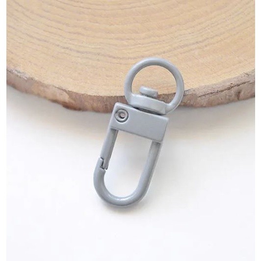 1pc Metal Lobster Clasp Hook Keyring Colored Rotating Keychain Buckle For DIY Jewelry Making Key Ring U型门扣旋转钥匙扣挂件(2499L) - Image 20
