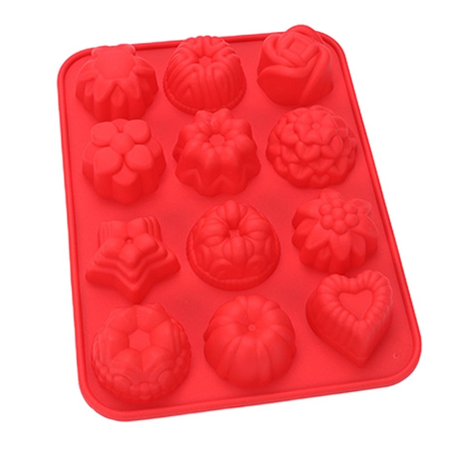 1pcs Cake Baking Mould Flower Shaped Silicone Mould DIY Handmade Candle Soap Moulds Mold Cake Baking Soap Molds (2387L) - Image 12