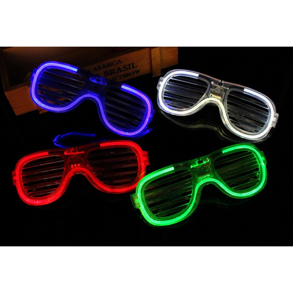 LED Glasses Light Party Sunglasses Blinds Shutter Glasses Glow in the Dark Neon Christmas Birthday Wedding发光眼镜(2381L) - Image 7