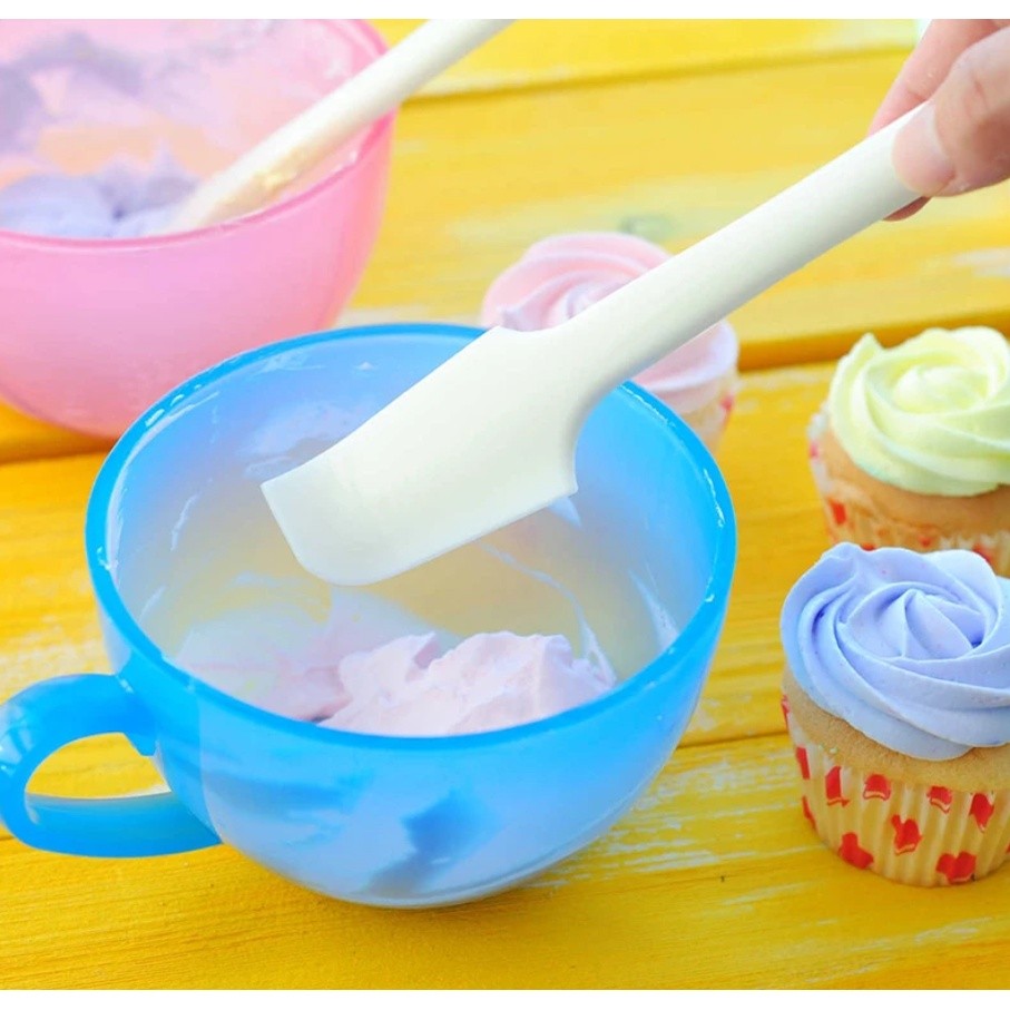 Butter Cream Stirring Scraper Durable Silicone Elbow Spatula Bean Paste Bending Spatula Kitchen 奶油霜搅拌烘培工具(2736L) - Image 2