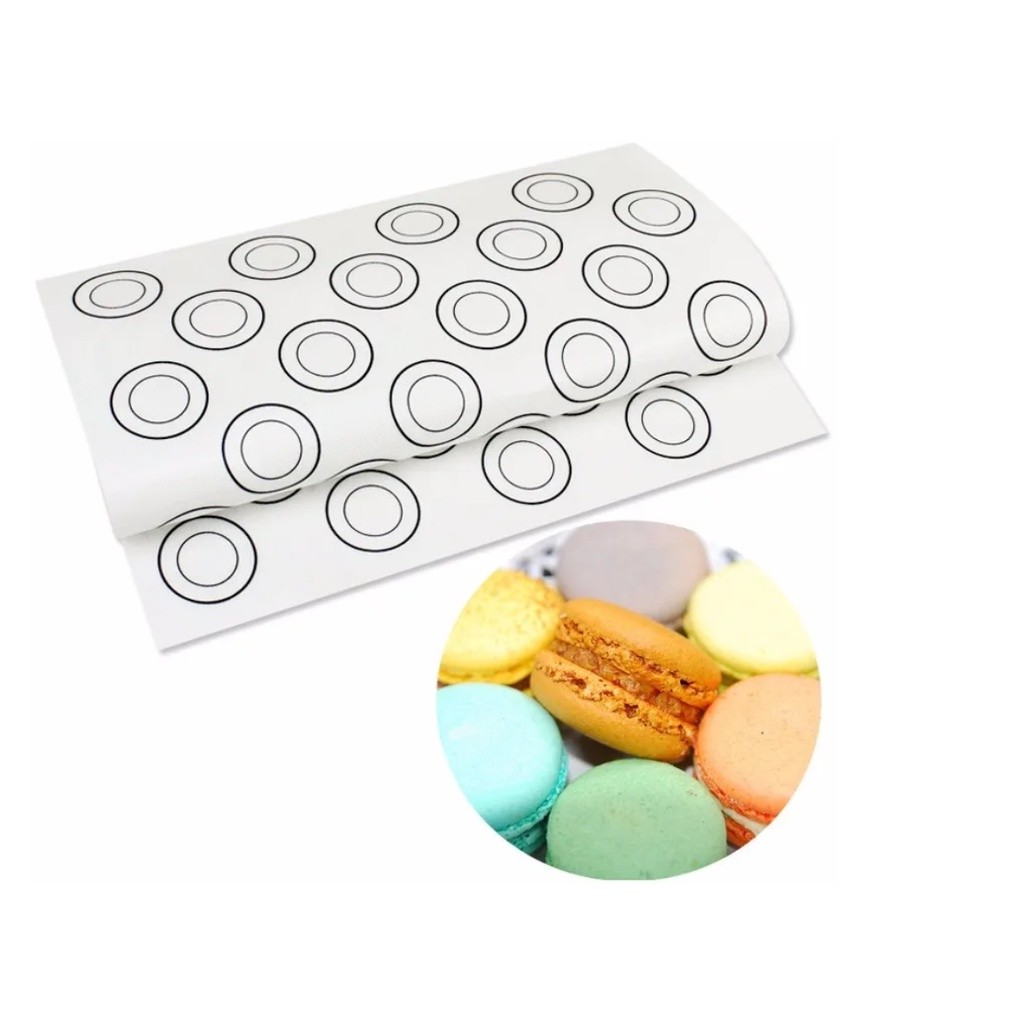 Silicone Macaron Baking Mat - for Bake Pans - Macaroon/Pastry/Cookie Making - Professional Grade Nonstick硅胶防滑揉面垫(2737L) - Image 5