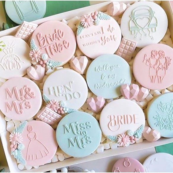 Acrylic Cookie Embosser Mold Happy Birthday Pattern Cake Stencil Fondant Icing Biscuit Mold Baking生日快乐凹凸蛋糕压模(2601L) - Image 7