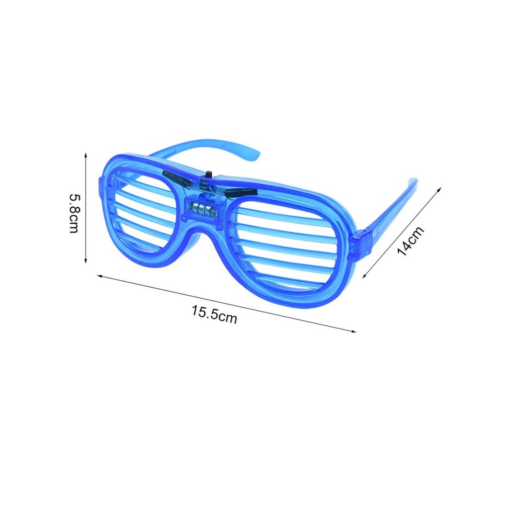LED Glasses Light Party Sunglasses Blinds Shutter Glasses Glow in the Dark Neon Christmas Birthday Wedding发光眼镜(2381L) - Image 6