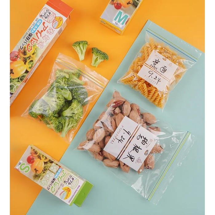 Refrigerator fresh-keeping bag food sealed transparent household fruit and vegetable food freezing special 保鲜密封袋(2707L) - Image 2