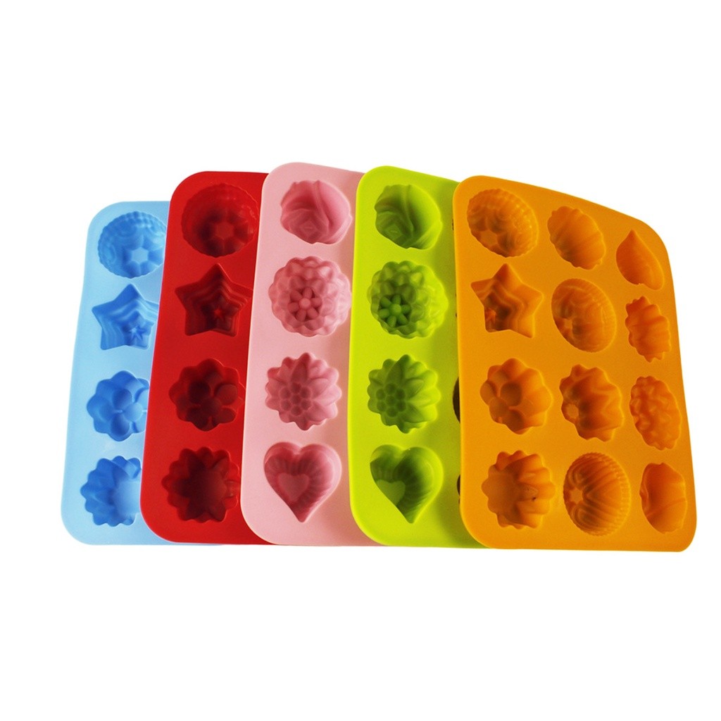 1pcs Cake Baking Mould Flower Shaped Silicone Mould DIY Handmade Candle Soap Moulds Mold Cake Baking Soap Molds (2387L) - Image 6