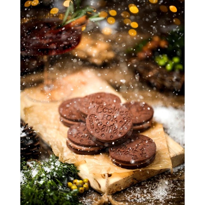 【 Dark Chocolate Cookies Mix 黑巧克力曲奇预拌粉】Double Choc Biscuit Premix 500g ready made 附食谱饼干粉 (2629L)