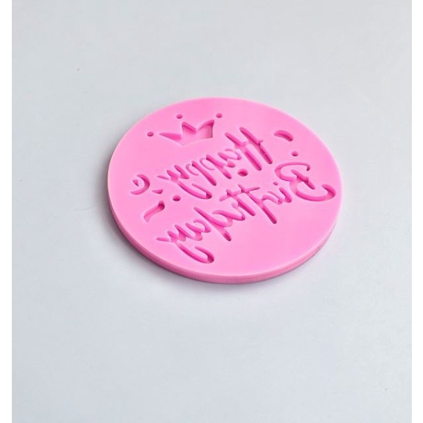 Acrylic Cookie Embosser Mold Happy Birthday Pattern Cake Stencil Fondant Icing Biscuit Mold Baking生日快乐凹凸蛋糕压模(2601L) - Image 11