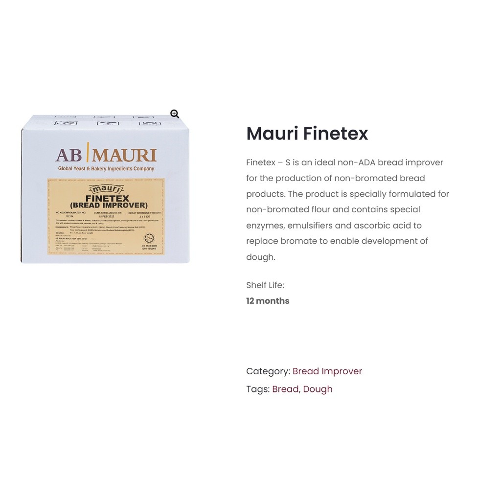 Bread Improver/ Penambah Roti /面包改良剂 Mauri Voltex Gold Bread Improver/ Mauri Finetex (2568L) - Image 9