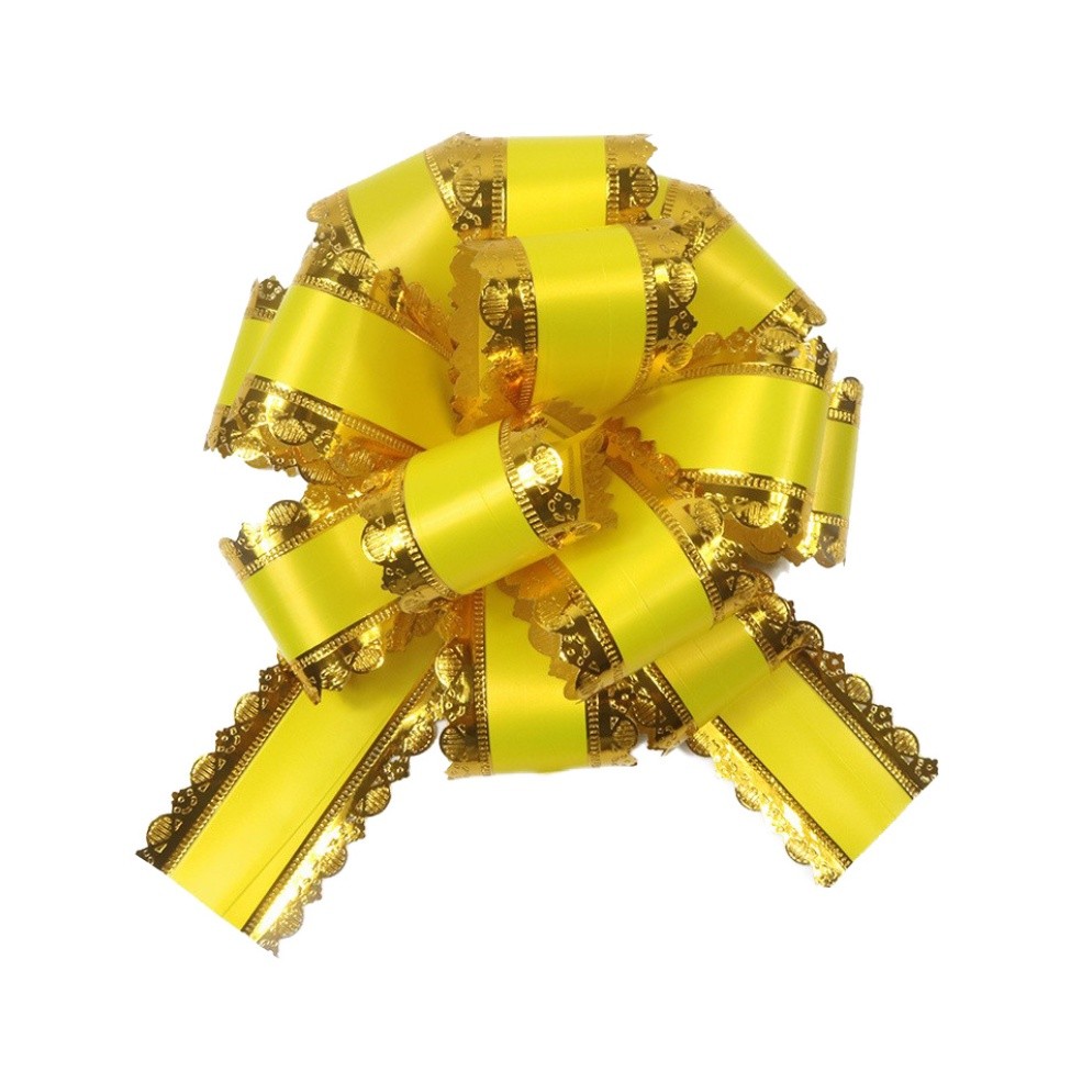 1pc Large matte lace hand bow pull flower wedding car decoration flowers fruit gift Packaging Materials波浪纹立体球花(2767L) - Image 11