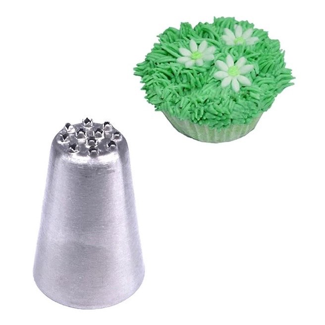 3Pc Stainless steel cream decoration mouth Small grass shape cream nozzle Baking tools Grass Cream Icing Decor(2453L) - Image 4