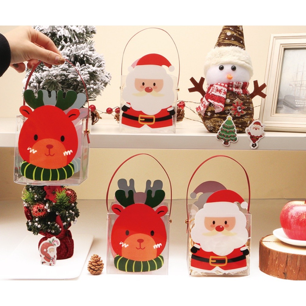 1pc Christmas Gift Box Eve Box Apple Candy Cookie Gift Packaging Santa Claus New Year Party Favor Gift 圣诞节包装盒(2682L) - Image 7