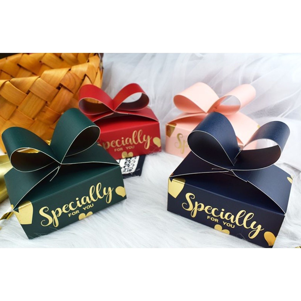 1pc Bow Paper Box As Soap Cookie Candy Little Gift Packaging Raya New Year Christmas Wedding曲奇饼干巧克力包装盒(2765L) - Image 2