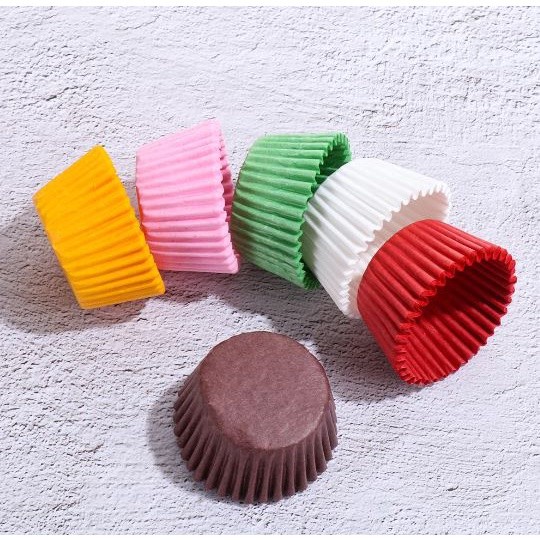100Pcs Cake Paper Cups Mini/ Medium Colorful Chocolate Paper Liners Muffin Cases Cake Liner Baking Cup (2657L) - Image 6