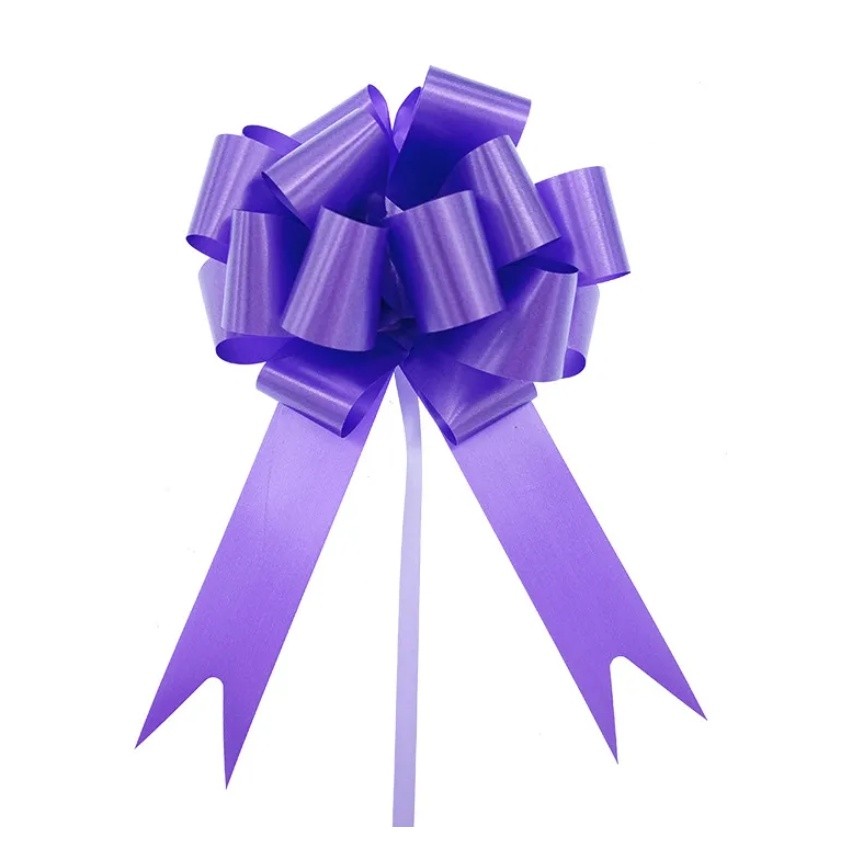 1pc Plastic Pull Bows for Gift Present Wrapping Christmas Bows for DIY Craft Box Baskets Decorations 立体球花手拉花(2769L) - Image 10