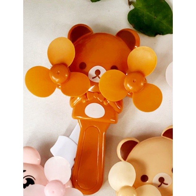1pc Mini Portable Fan Child Portable Hand Pressure Fan Cute Creative Cartoon Small Fan with Protective Cover手压小风扇(2389L) - Image 13