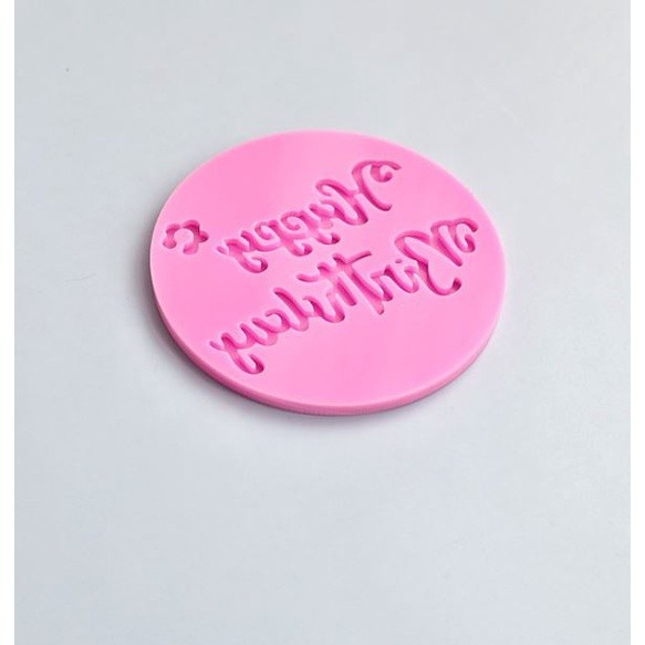 Acrylic Cookie Embosser Mold Happy Birthday Pattern Cake Stencil Fondant Icing Biscuit Mold Baking生日快乐凹凸蛋糕压模(2601L) - Image 12