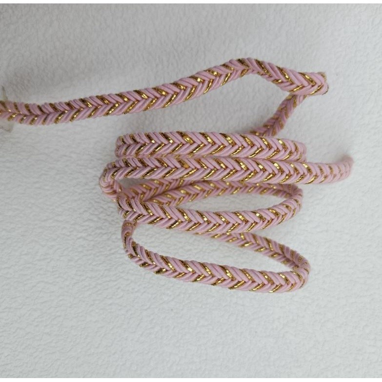 1yard 5mm Sewing Lace Trim Gold Braided Lace Ribbon Home Party Decoration DIY Clothes Gold 米麻花凹带龙骨辫金银丝花边(2492L) - Image 7