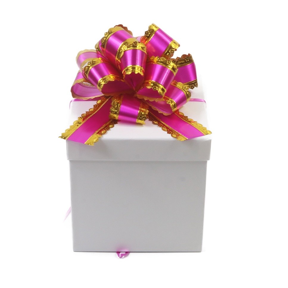 1pc Large matte lace hand bow pull flower wedding car decoration flowers fruit gift Packaging Materials波浪纹立体球花(2767L) - Image 5