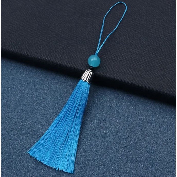 Bookmark Tassel Hanging Tassel with Silver Cap Colored Beads High Quality Beauty Decoration DIY Jewelry Craft (2730L) - Image 20