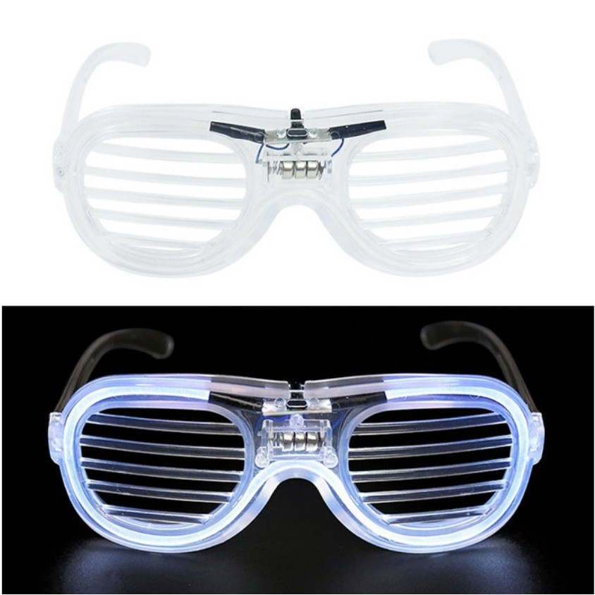 LED Glasses Light Party Sunglasses Blinds Shutter Glasses Glow in the Dark Neon Christmas Birthday Wedding发光眼镜(2381L) - Image 11