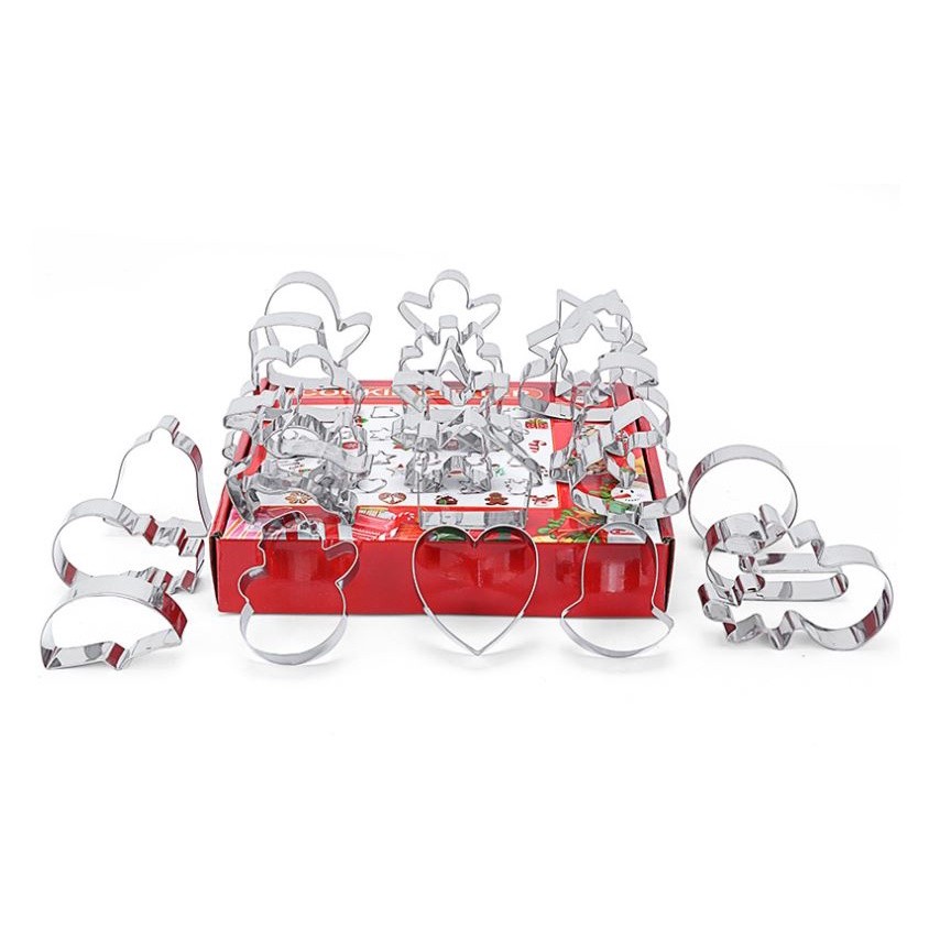 24pcs/set Gingerbread Cookie Cutter Stainless Steel Biscuit Mold Christmas Chocolate Cake Pastry Baking Tool(2375L) - Image 3