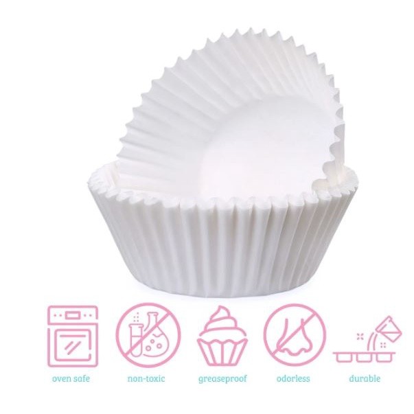 100Pcs/Lot Pure White Cupcake Liners Food Grade Paper Cup Cake Baking Cup Muffin Kitchen Cupcake Cases Cake Molds(2546L) - Image 2