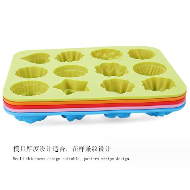 1pcs Cake Baking Mould Flower Shaped Silicone Mould DIY Handmade Candle Soap Moulds Mold Cake Baking Soap Molds (2387L) - Image 5
