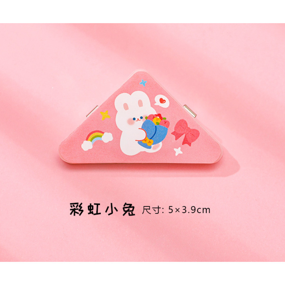 1pc Cute Mini Creative Storage Triangle Clip Bill File Book Paper Corner Binder Clip Office School Student 便签夹子(2783L) - Image 12