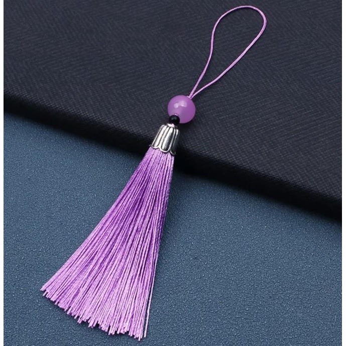 Bookmark Tassel Hanging Tassel with Silver Cap Colored Beads High Quality Beauty Decoration DIY Jewelry Craft (2730L) - Image 16