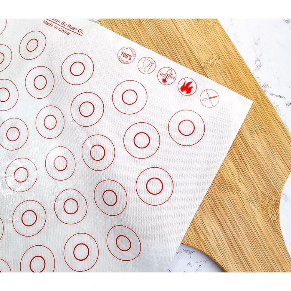 Silicone Macaron Baking Mat - for Bake Pans - Macaroon/Pastry/Cookie Making - Professional Grade Nonstick硅胶防滑揉面垫(2737L) - Image 9