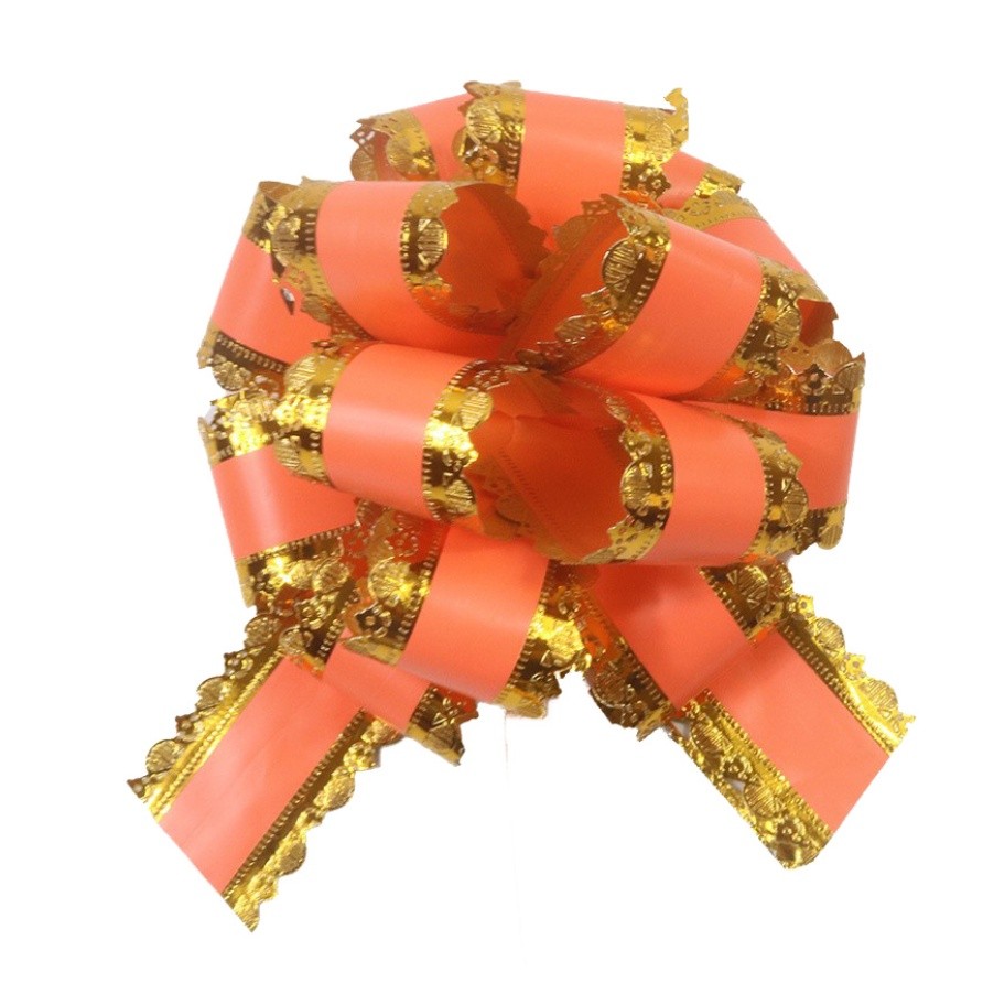1pc Large matte lace hand bow pull flower wedding car decoration flowers fruit gift Packaging Materials波浪纹立体球花(2767L) - Image 17