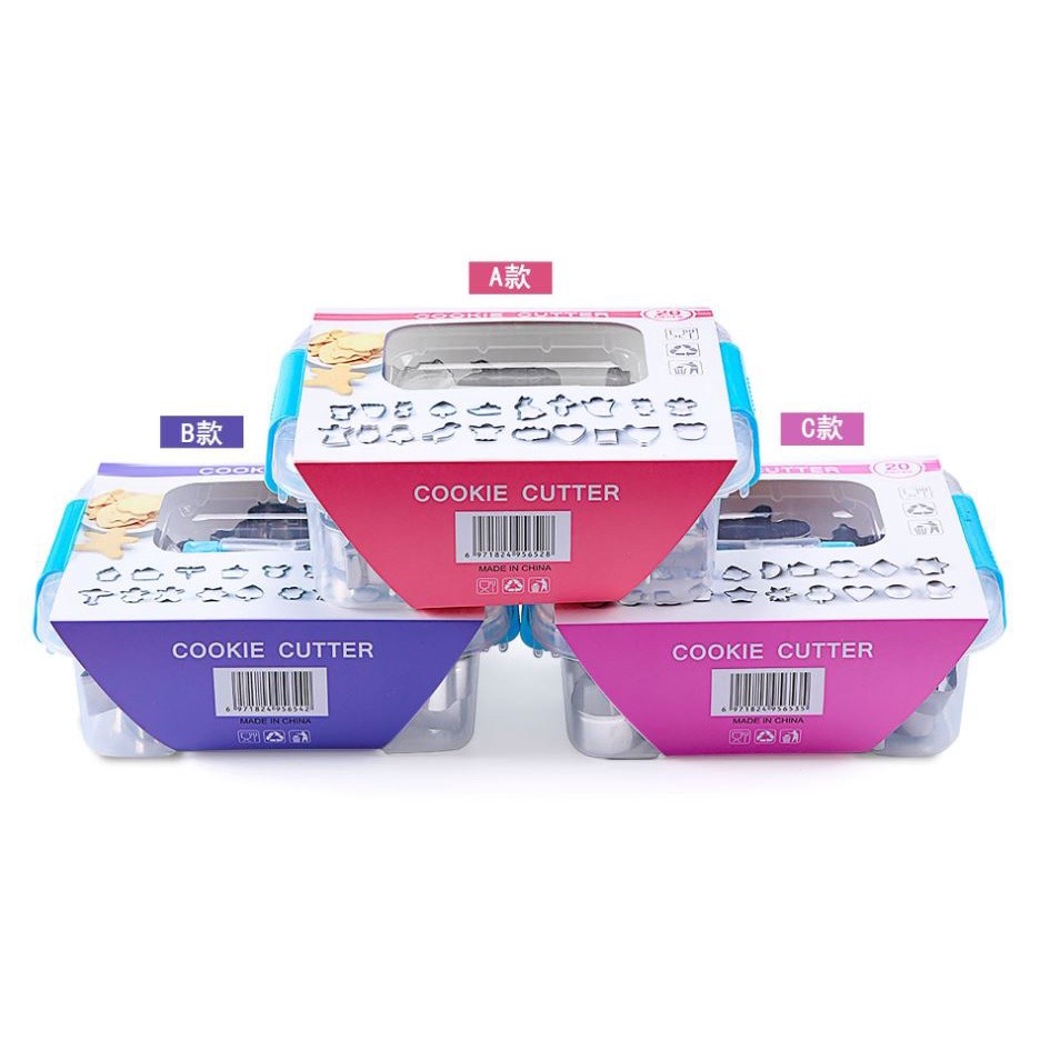 20pcs/set Biscuit Mould Stainless Steel Cake Tool Cookie Mould Fondant Stamps Cutters Specialized (2459L) - Image 9