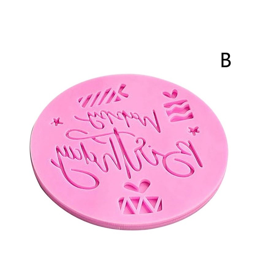 Acrylic Cookie Embosser Mold Happy Birthday Pattern Cake Stencil Fondant Icing Biscuit Mold Baking生日快乐凹凸蛋糕压模(2601L) - Image 8