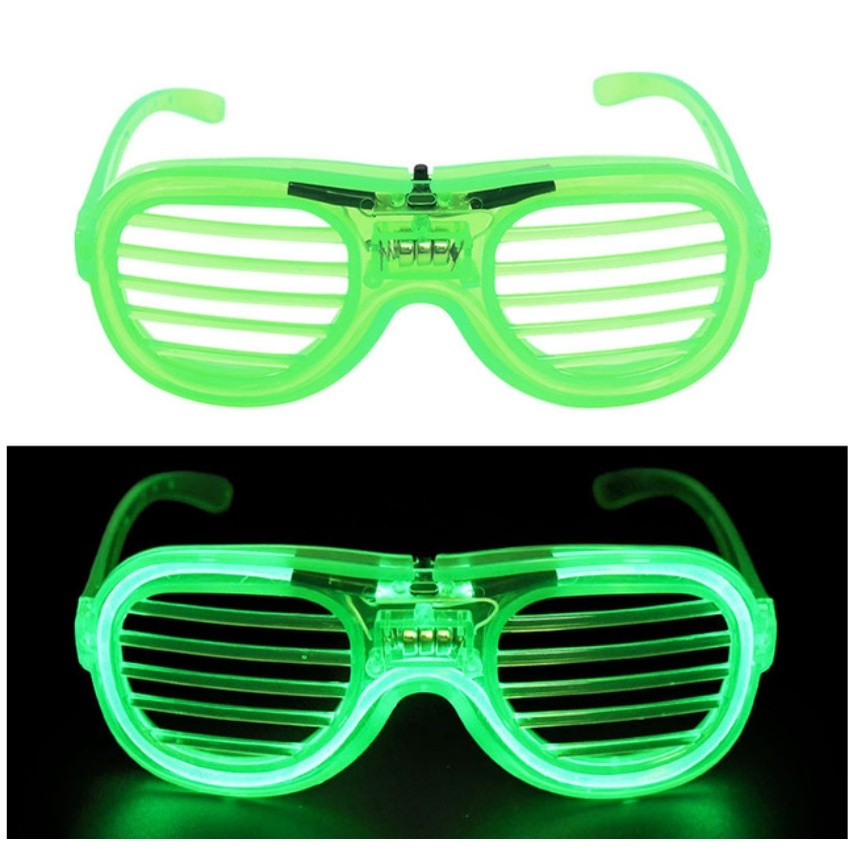 LED Glasses Light Party Sunglasses Blinds Shutter Glasses Glow in the Dark Neon Christmas Birthday Wedding发光眼镜(2381L) - Image 13