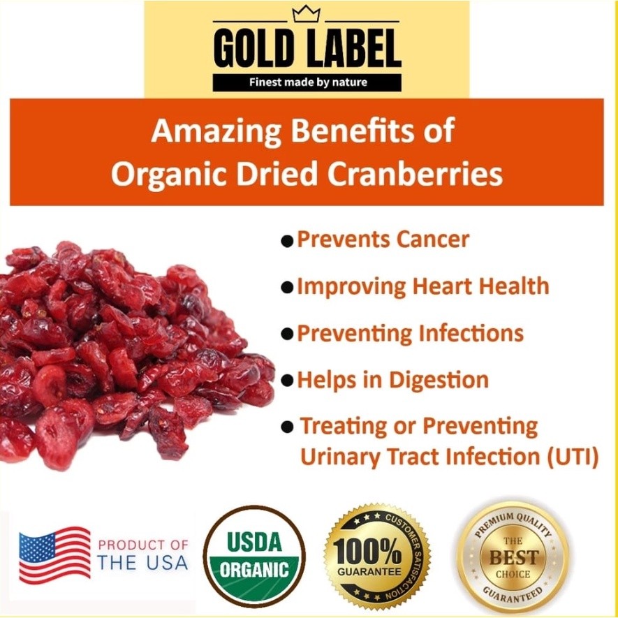 NATURAL Organic Dried Cranberries 天然曼越莓干(2458L) - Image 2