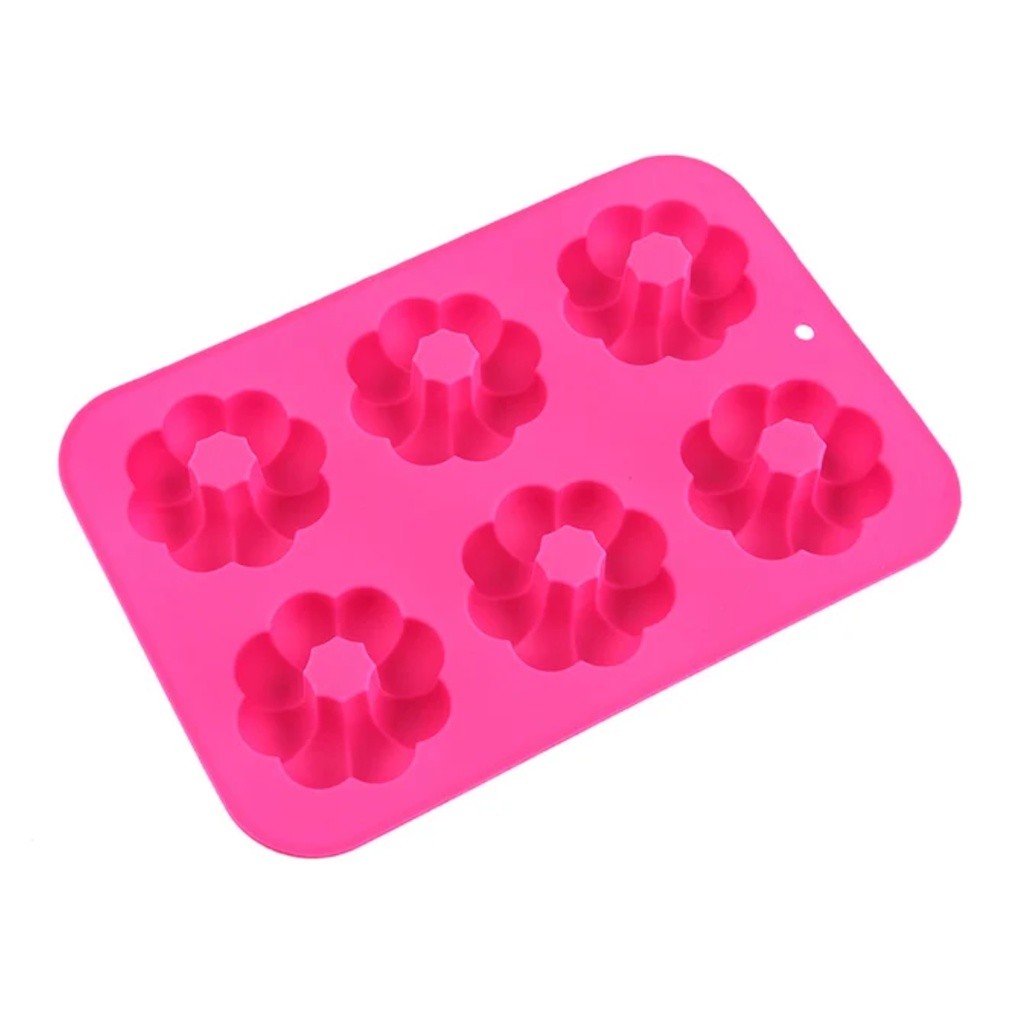 6 Holes Donut Silicone Mold Baking Pan For Pastry Cake Form For Cupcake Muffin Mold Pumpkin shape Donuts 甜甜圈模具(2775L) - Image 11