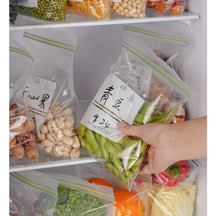 Refrigerator fresh-keeping bag food sealed transparent household fruit and vegetable food freezing special 保鲜密封袋(2707L) - Image 3