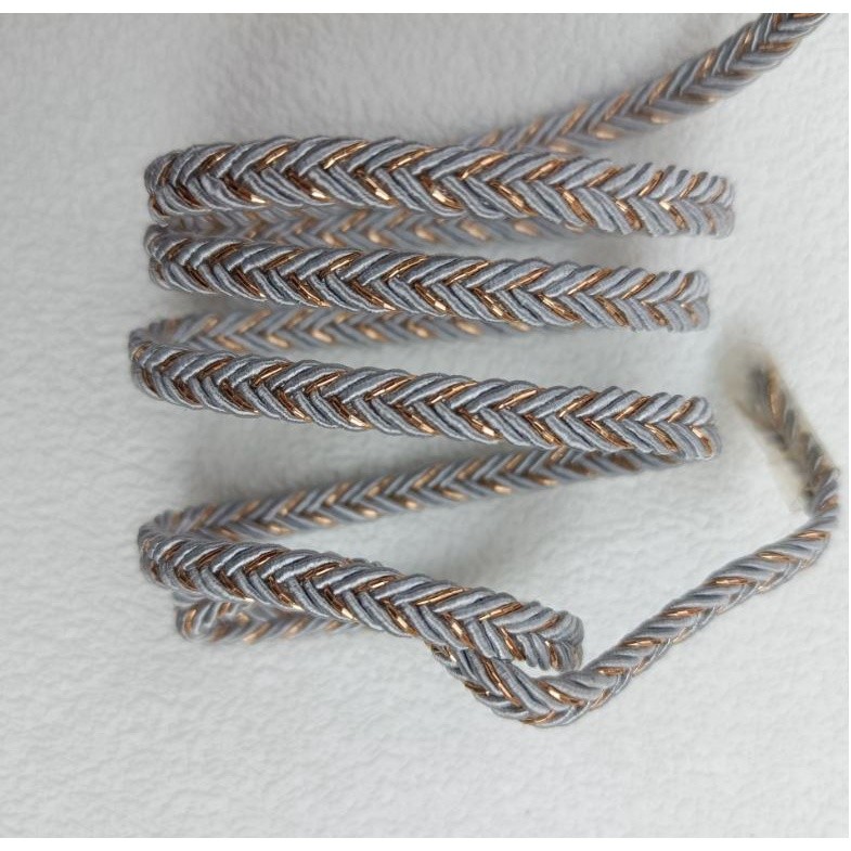 1yard 5mm Sewing Lace Trim Gold Braided Lace Ribbon Home Party Decoration DIY Clothes Gold 米麻花凹带龙骨辫金银丝花边(2492L) - Image 6