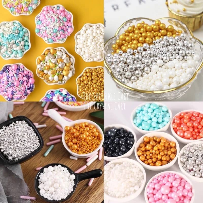 20g Wholesales Price Sprinkles Cake Decoration Halal Certified Gula Manik Kek Murah Cake Topping Sprinkle食用烘焙蛋糕糖珠(2620L) - Image 4