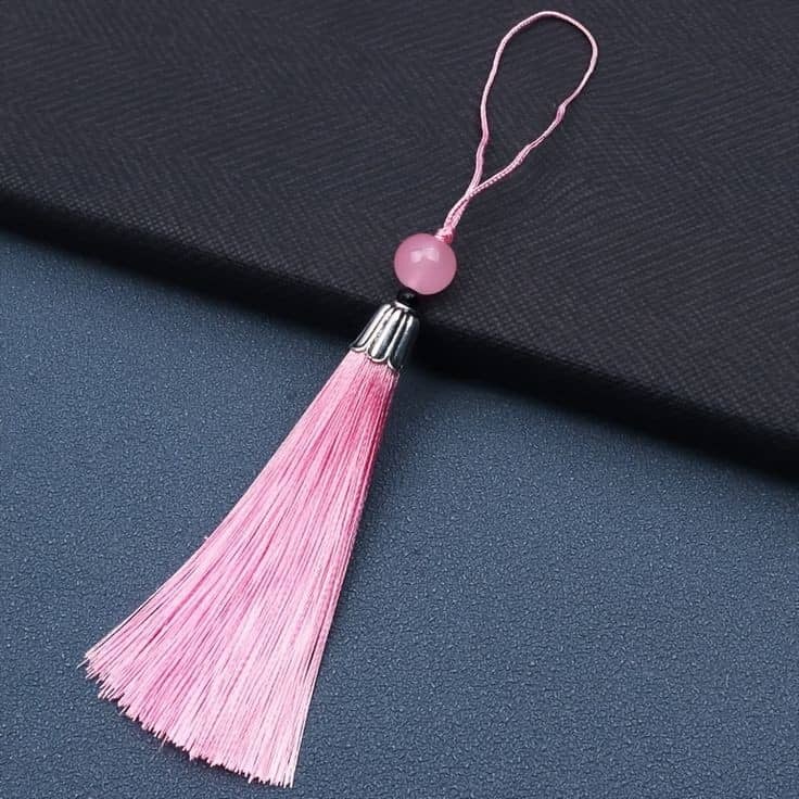 Bookmark Tassel Hanging Tassel with Silver Cap Colored Beads High Quality Beauty Decoration DIY Jewelry Craft (2730L) - Image 12